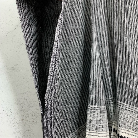 Loft Fringe Kimono Shawl Open Front Cardigan Sweater One Size - Picture 5 of 14